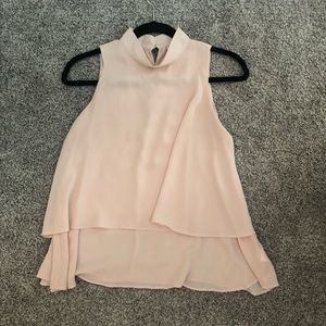 Francesca’s Collection Light Pink High Neck Tank